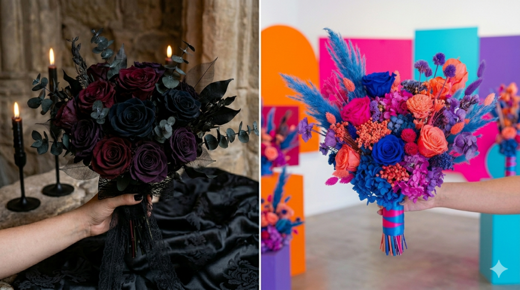 ramos para novia flores preservadas