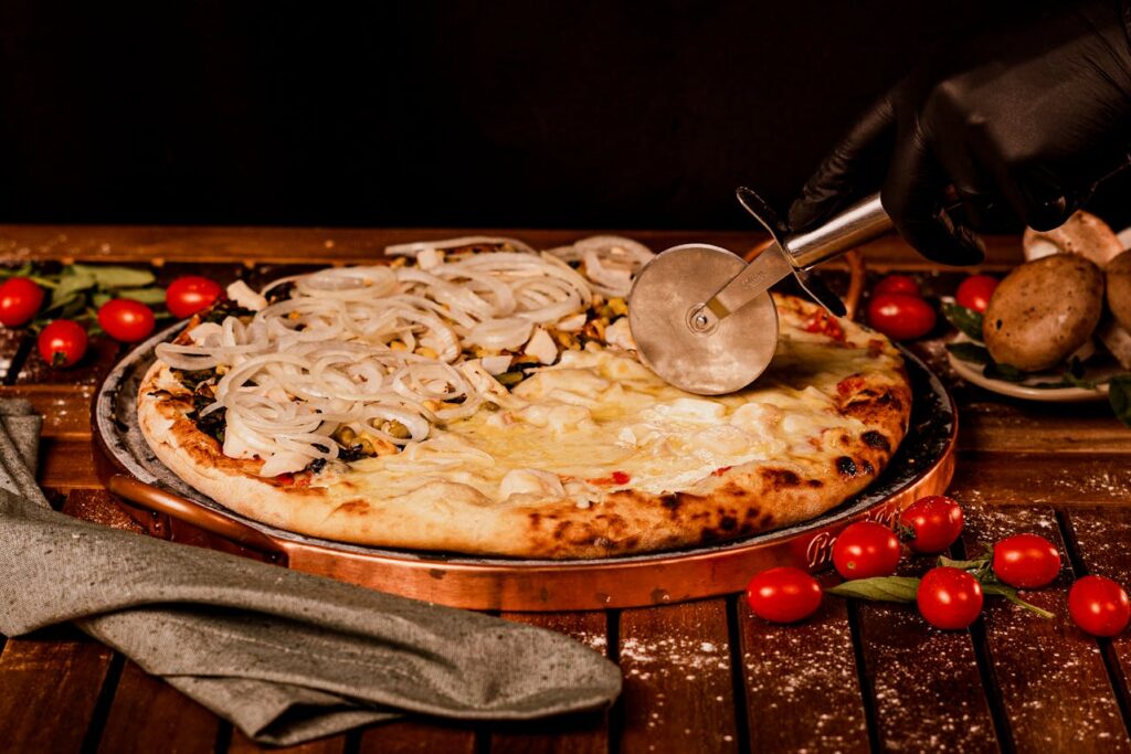 Pizzas e ingredientes en Valencia